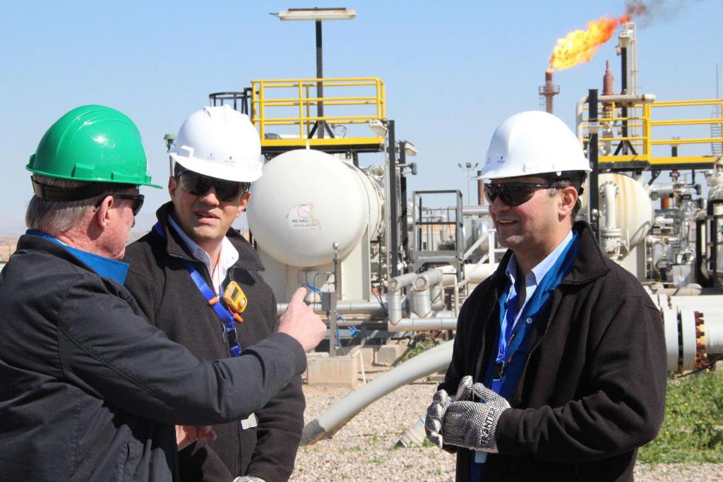 Majid Jafar at the Khor Mor gas processing plant in the KRI